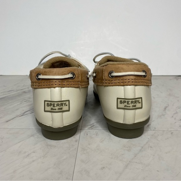 New! Sperry Salt Water One Eye Neutral Duck Shoe Bootie 7 1/2 - Picture 3 of 14